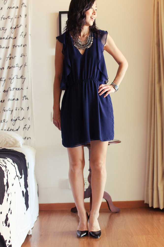 Zara Navy Dress-4