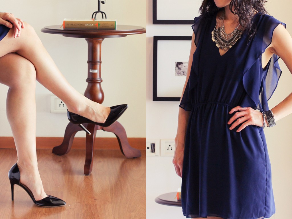 Zara Navy Dress