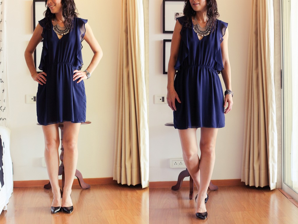 Zara Navy Dress1