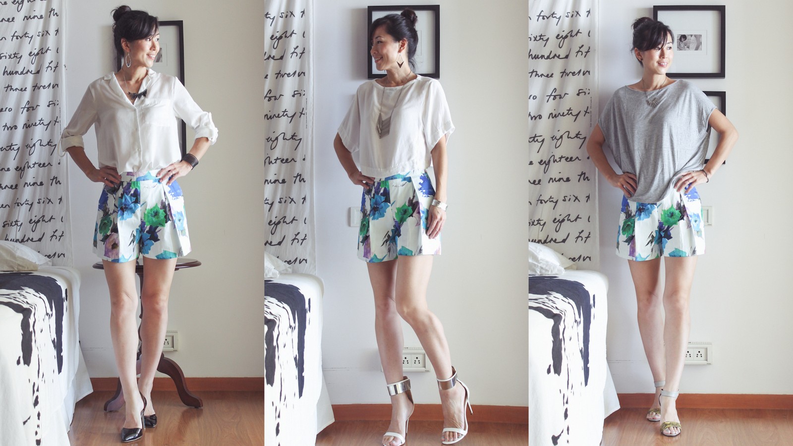 Zara Flower Print Shorts