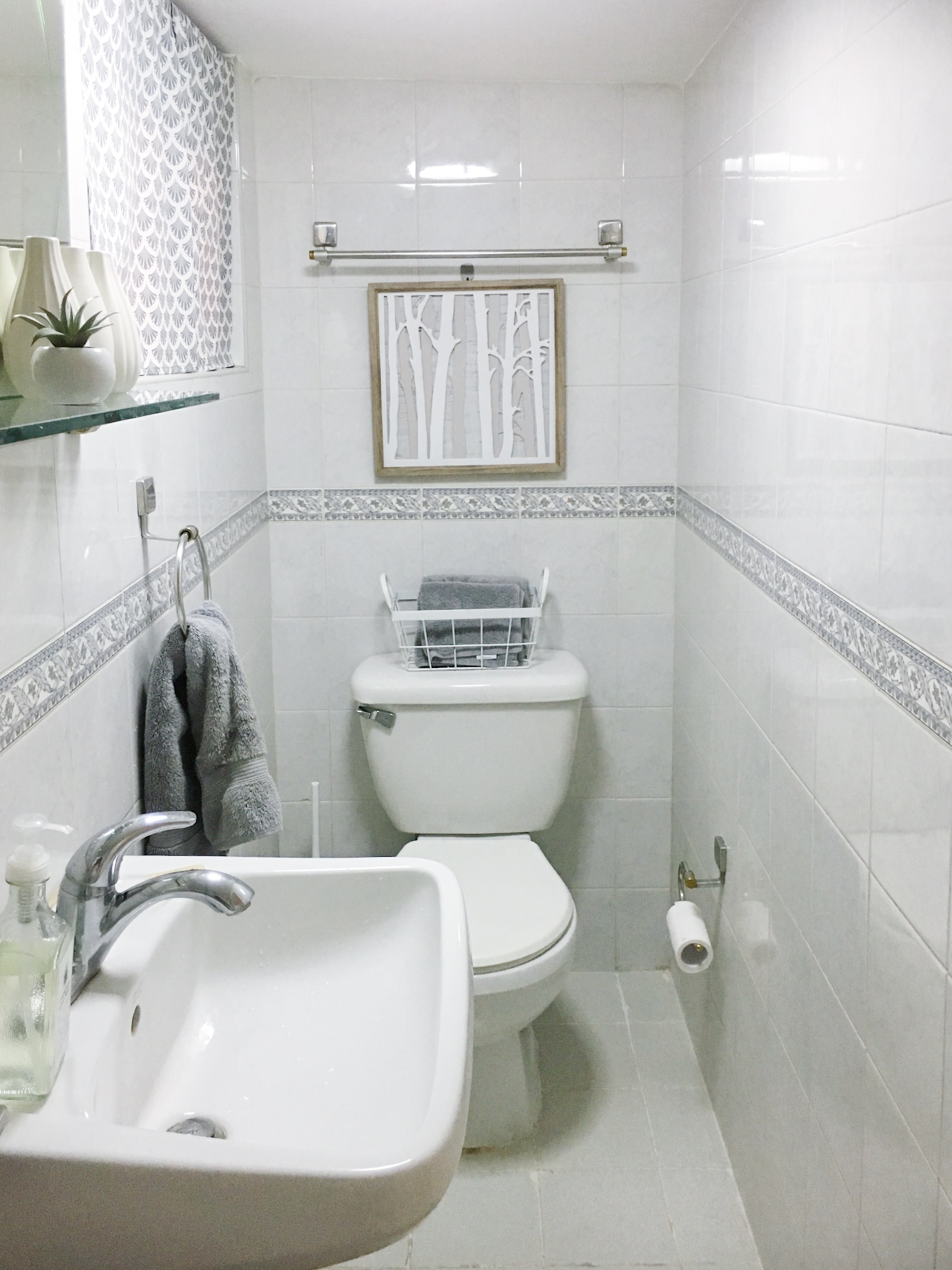 Easy Guest Bathroom Makeover Chuzai Living